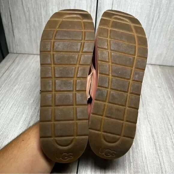 UGG Emily Pink Cross Strap Strappy Sandal Patent Leather 1107896 Womens Size 10 - Picture 7 of 8